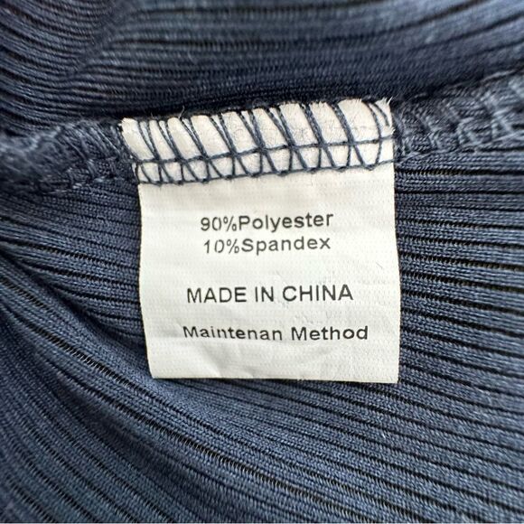 Anrabess Blue Halter Strappy Dress Circle Front Cutout SZ M - Picture 13 of 15